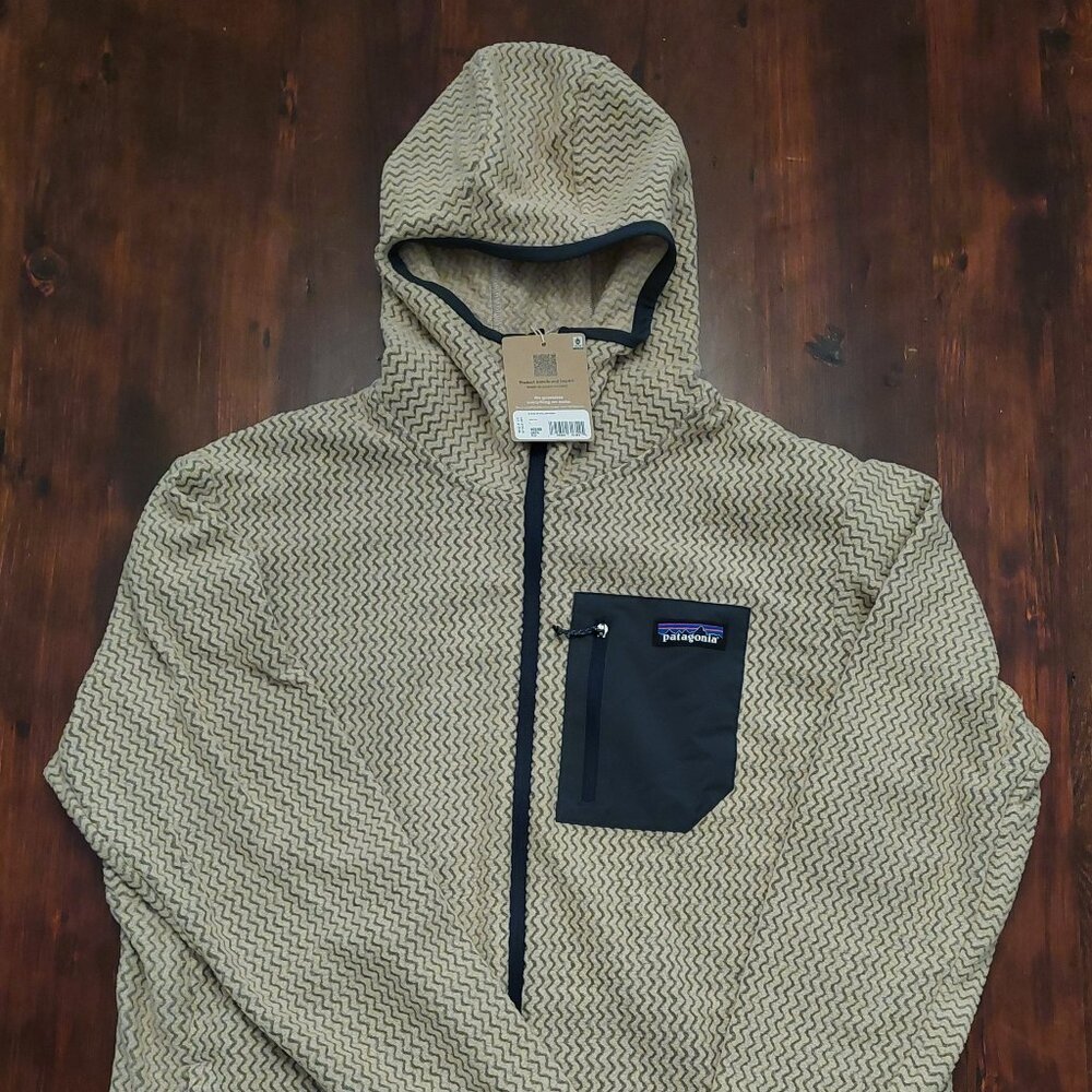 NWT - Patagonia R1 Air Full-Zip Hoody, Men's Large, Oar Tan